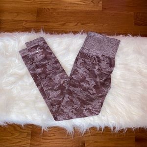 gymshark camo seamless legging scrunch butt